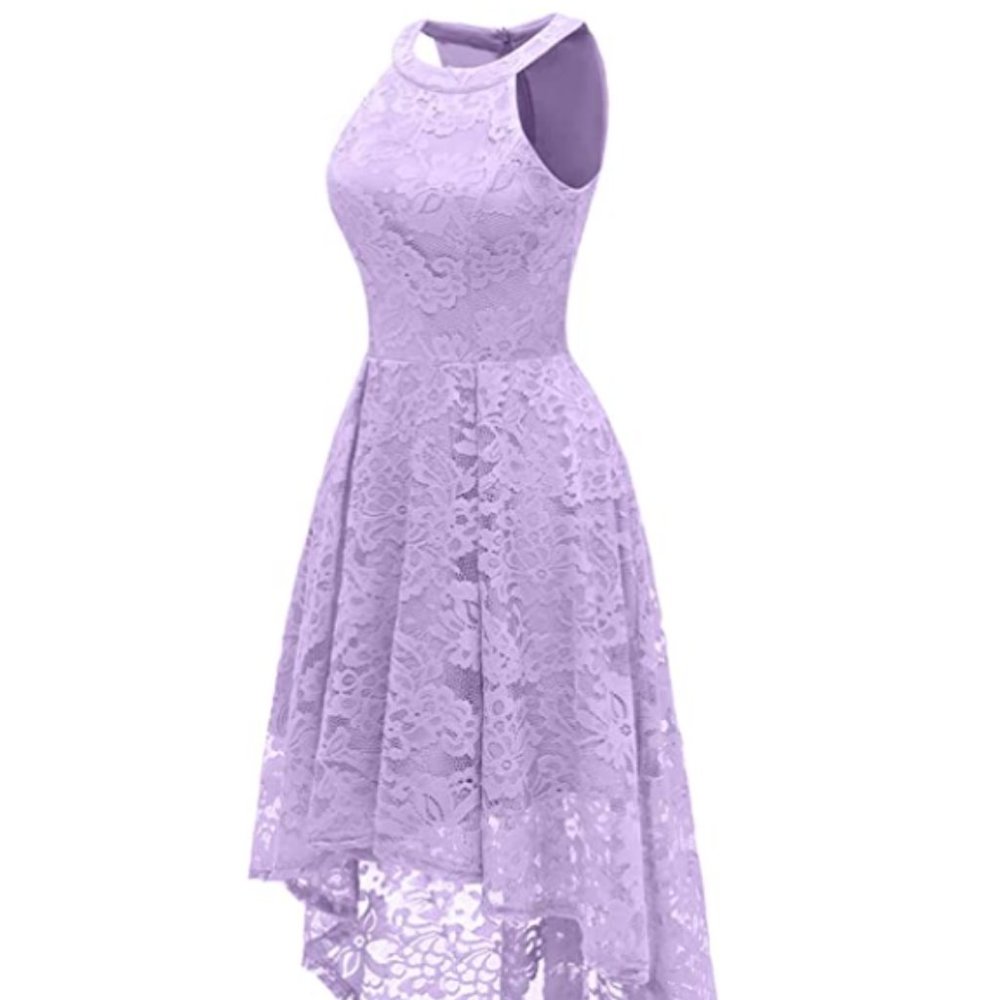 Dressystar (XL) Halter Floral Lace Dress